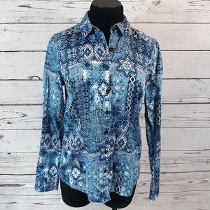 Van Heusen cotton long sleeved blouse, size M